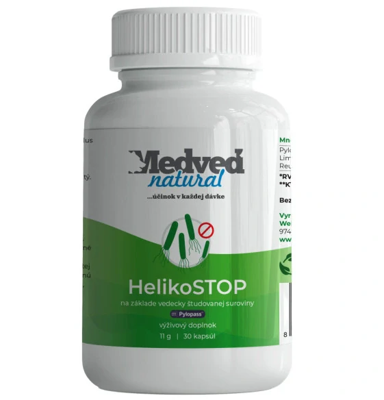 HelikoSTOP 30 kapsúl Medveď natural