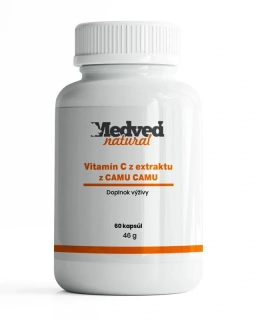 Vitamín C z extraktu z CAMU CAMU 60 kapsúl Medveď natural 
