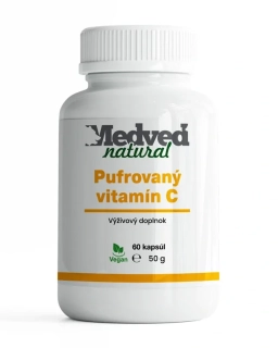 Vitamín C pufrovaný 60 kapsúl Medveď natural 