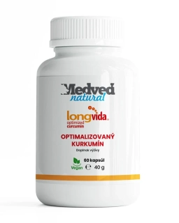 LongVida® optimalizovaný kurkumín 60 kapsúl Medveď natural