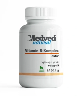 Vitamín B-komplex 60 kapsúl Medveď natural