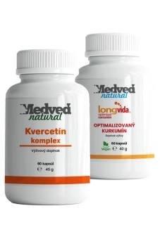 Kvercetín komplex 60 kapsúl + LongVida® optimalizovaný kurkumín 60 kapsúl