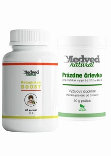 Betaglukan BOOST 60 kapsúl + Prázdne črievko 50g