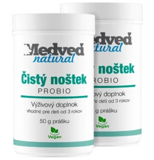 2 x Medveď natural Čistý noštek PROBIO 50g (spolu 100g)