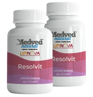 2x Medveď natural Resolvit 30 kapsúl