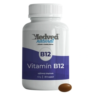 Vitamín B12 30 kapsúl Medveď natural