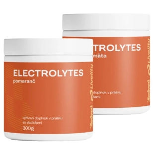 2x ELECTROLYTES 300g orange + lime and mint (spolu 600g)
