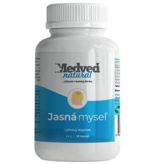 Jasná myseľ 30 kapsúl Medveď natural